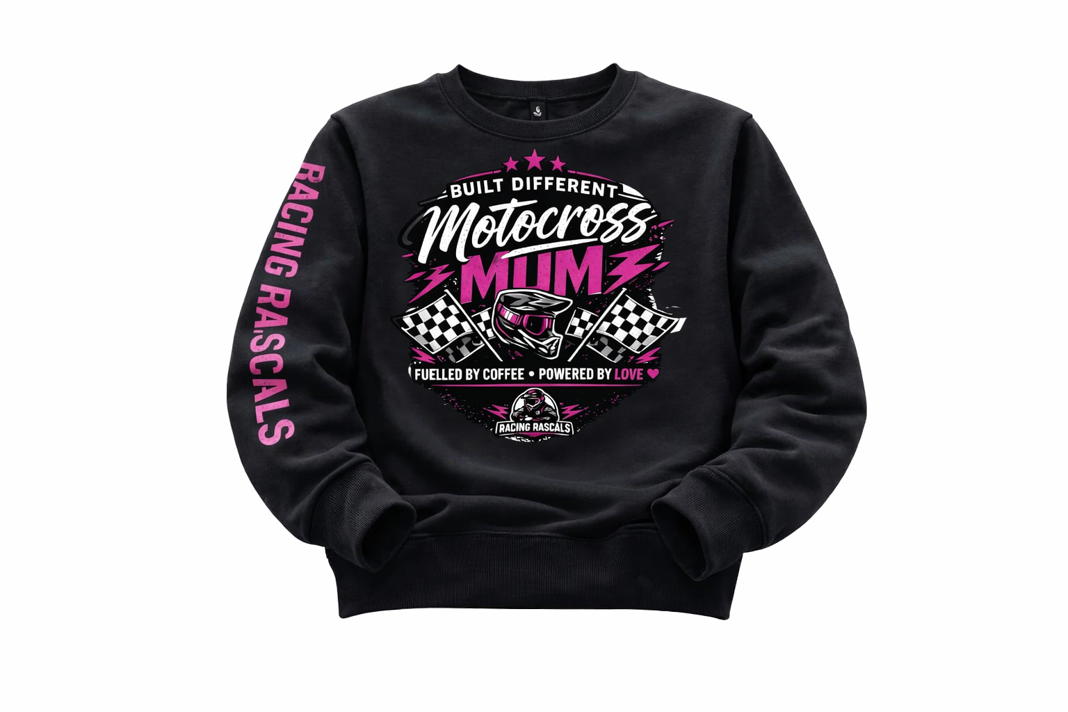 Motocross Mum Sweatshirt – Personalised Racing Mum Jumper | Racing Rascals.
