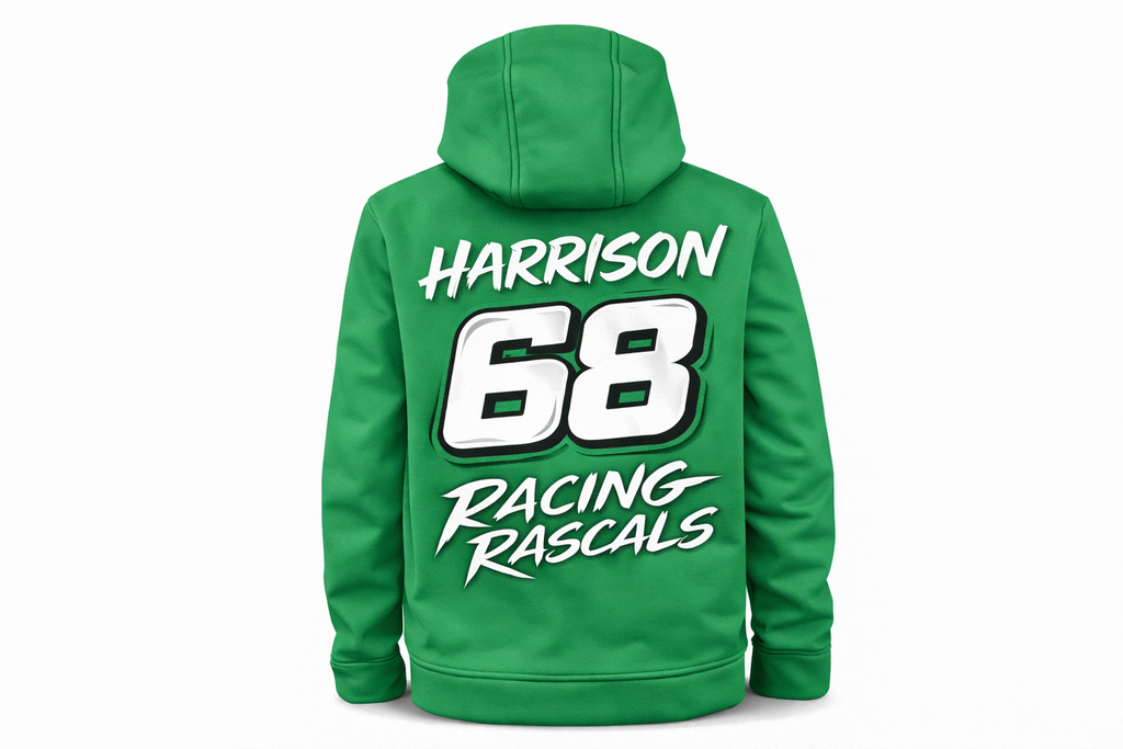 Custom Kids Hooded Soft Shell Coat – Personalised Motorsport.