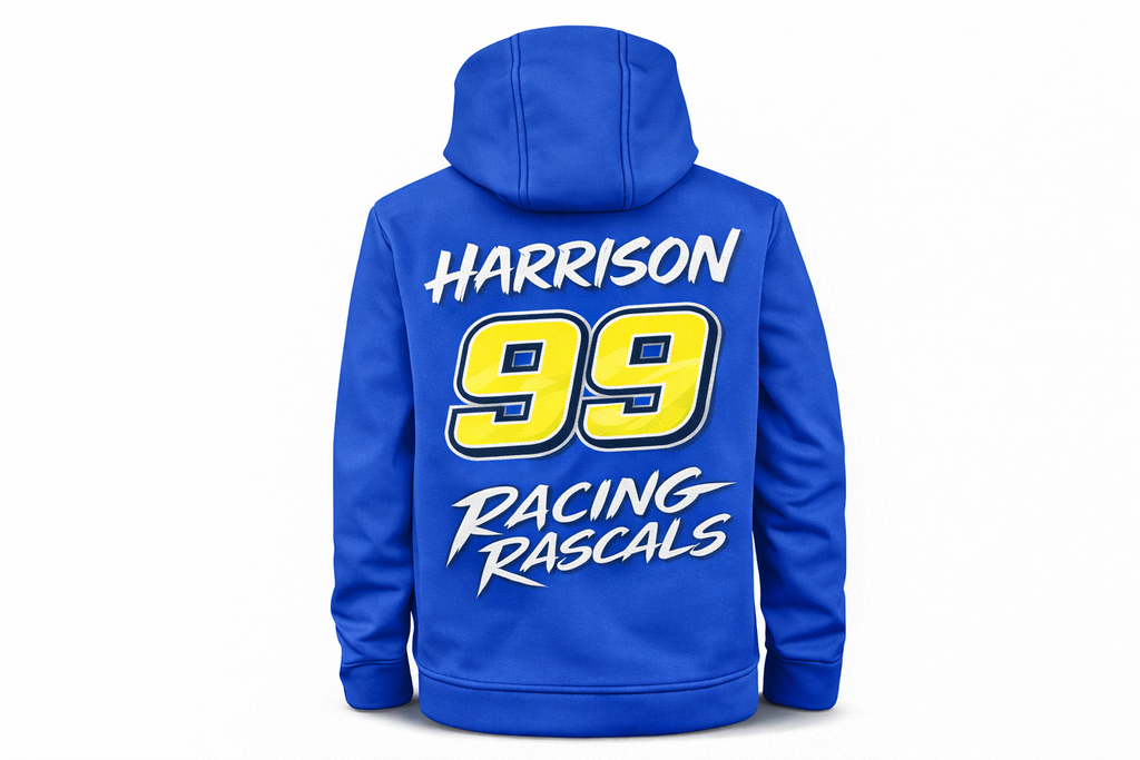 Custom Kids Hooded Soft Shell Coat – Personalised Motorsport.