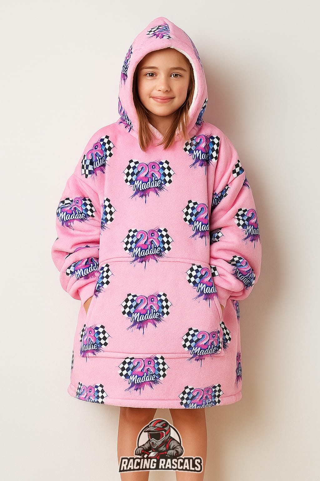 Custom Kids Racing Oodie – Personalised Motorsport Design