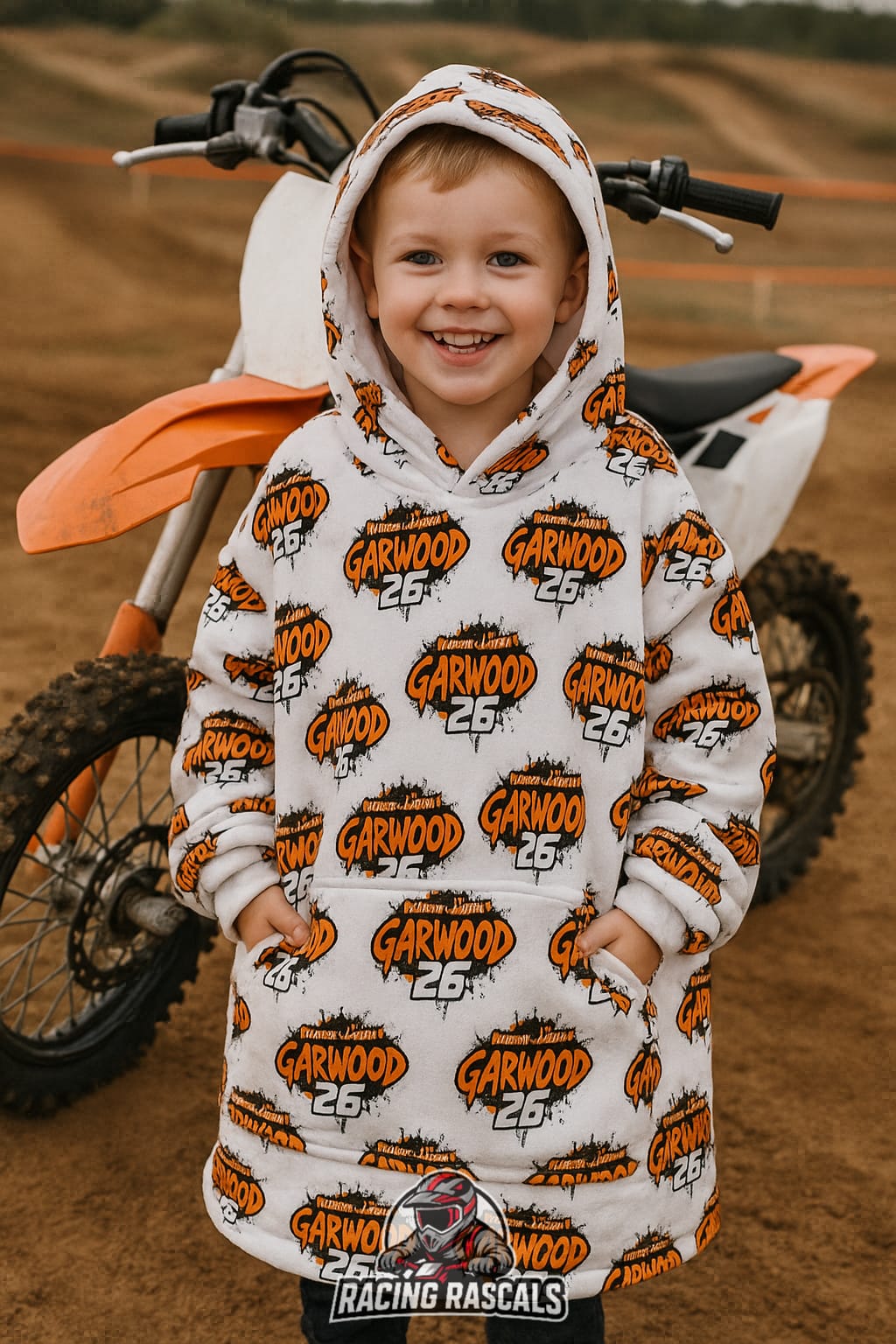 Custom Kids Racing Oodie – Personalised Motorsport Design