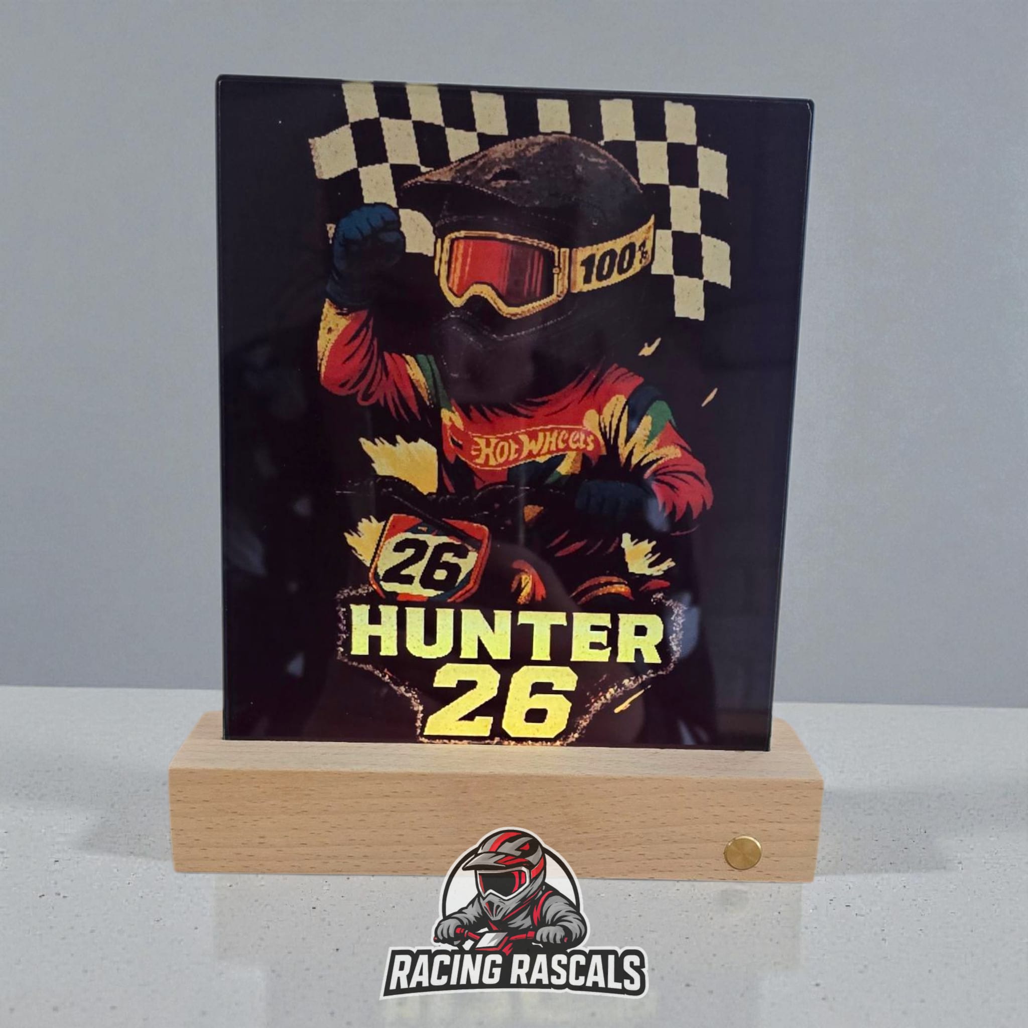 Custom Racing Rascals Night Light – Personalised Acrylic LED Lamp