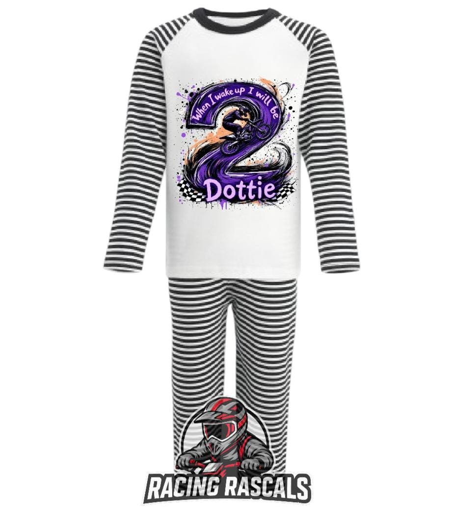Custom Kids Motorsport Pyjamas – Personalised Racing Nightwear
