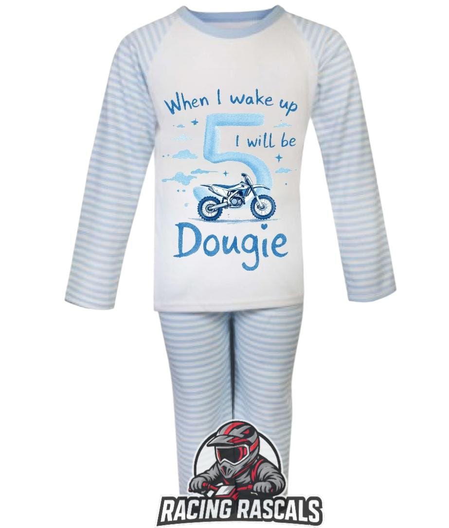Custom Kids Motorsport Pyjamas – Personalised Racing Nightwear