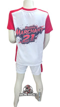 Custom Kids Racing T-Shirt & Shorts Set