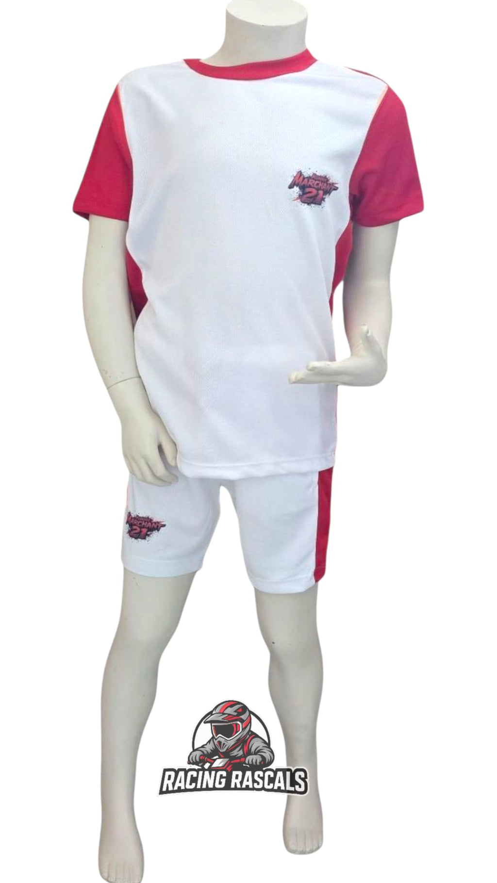 Custom Kids Racing T-Shirt & Shorts Set