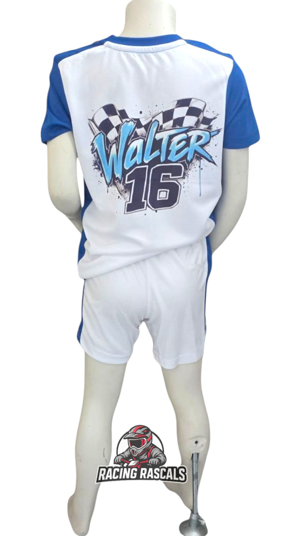Custom Kids Racing T-Shirt & Shorts Set