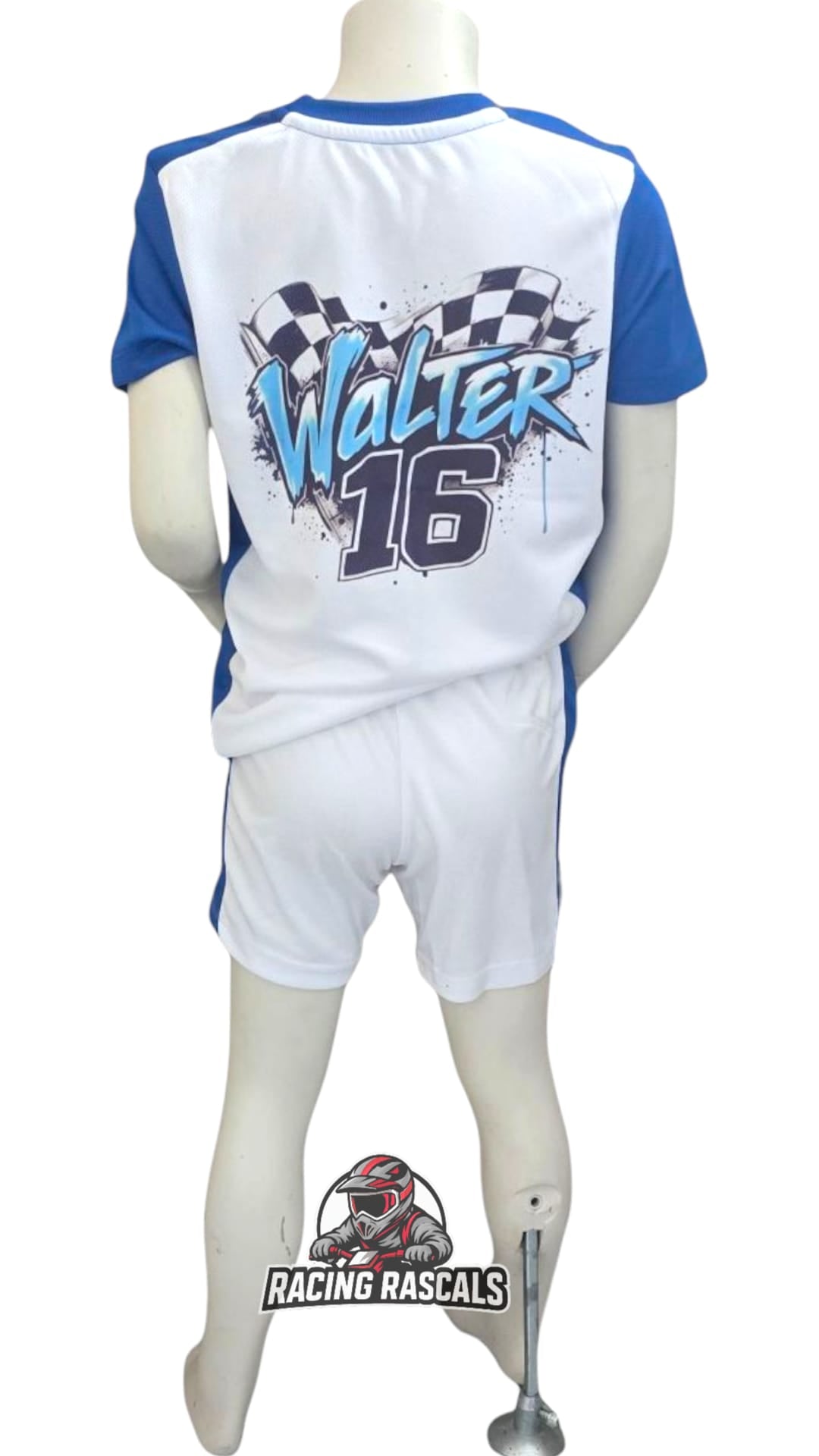 Custom Kids Racing T-Shirt & Shorts Set