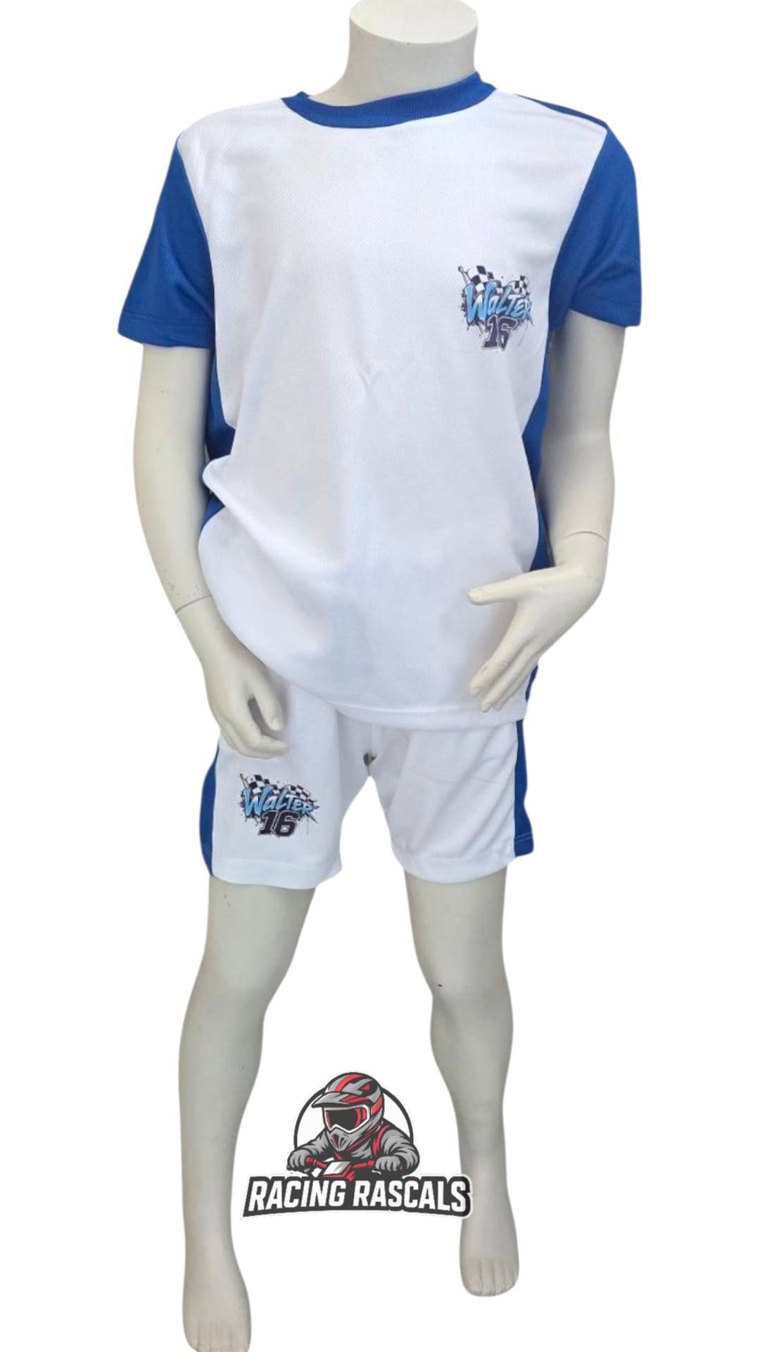 Custom Kids Racing T-Shirt & Shorts Set