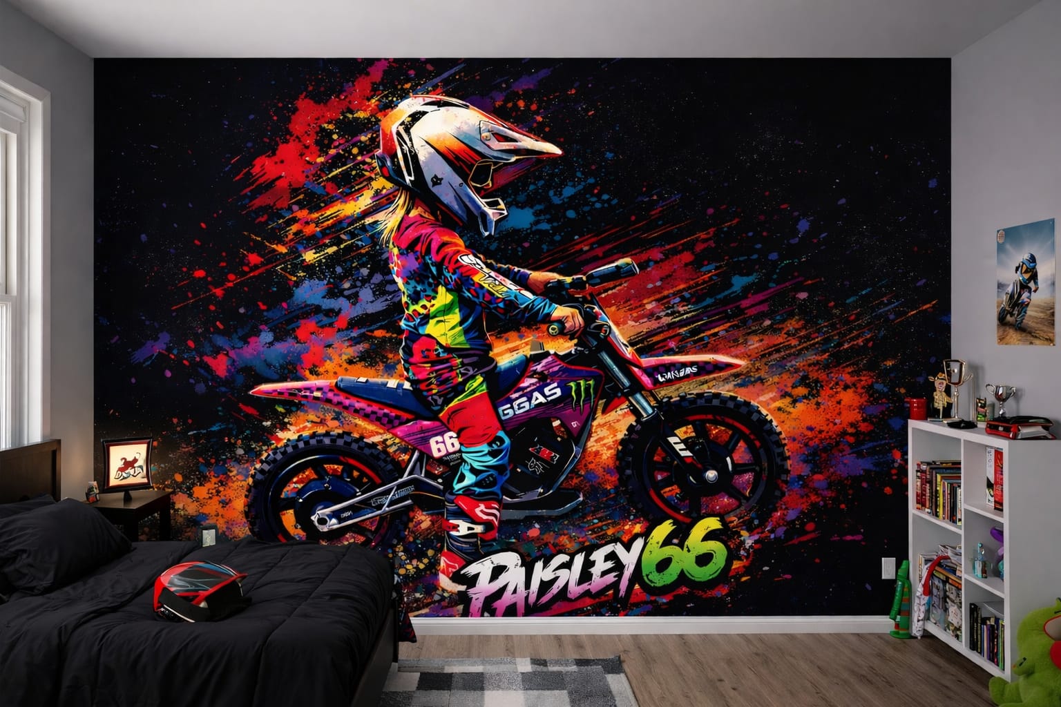 Custom Kids Racing Wall Mural Bespoke Motorsport Bedroom Wallpaper