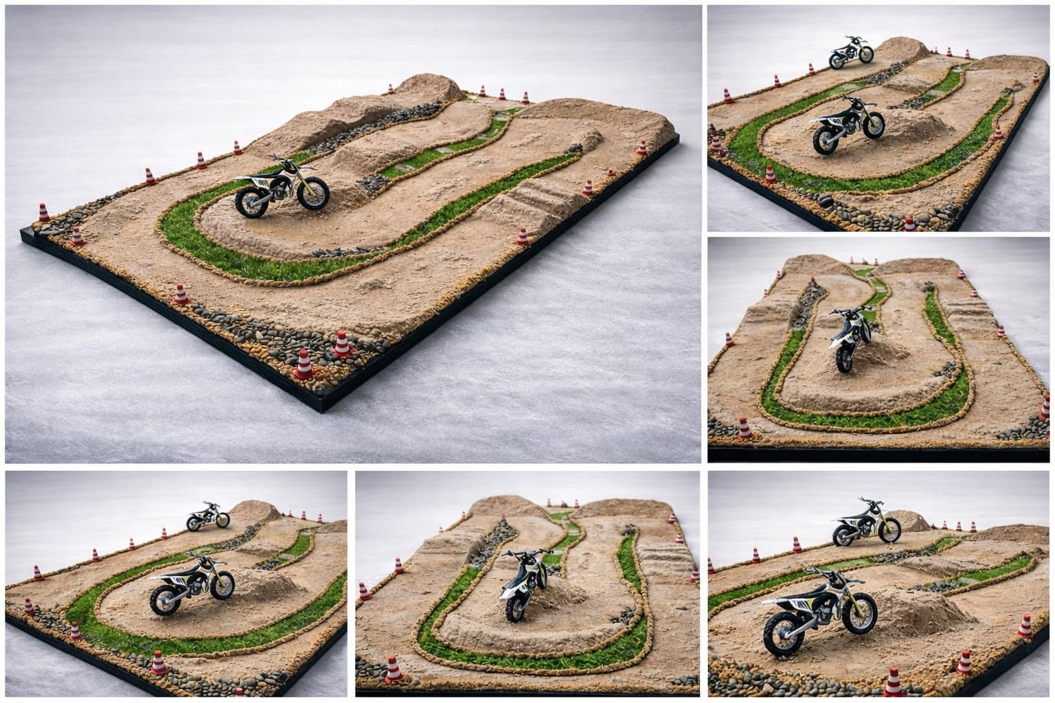 Kids Motocross Track Diorama — Handbuilt Race Display