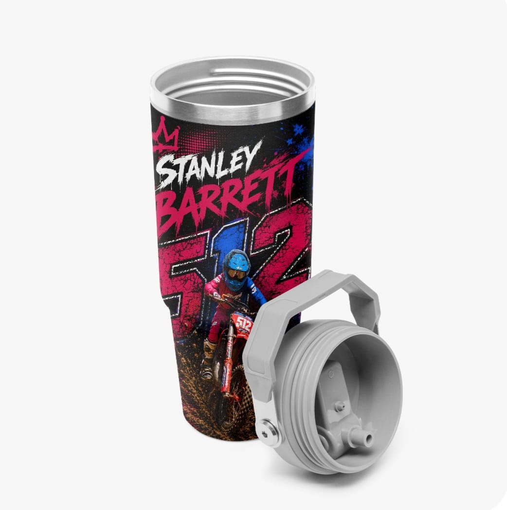 Custom Kids Racing Tumbler – Personalised Motorsport Design