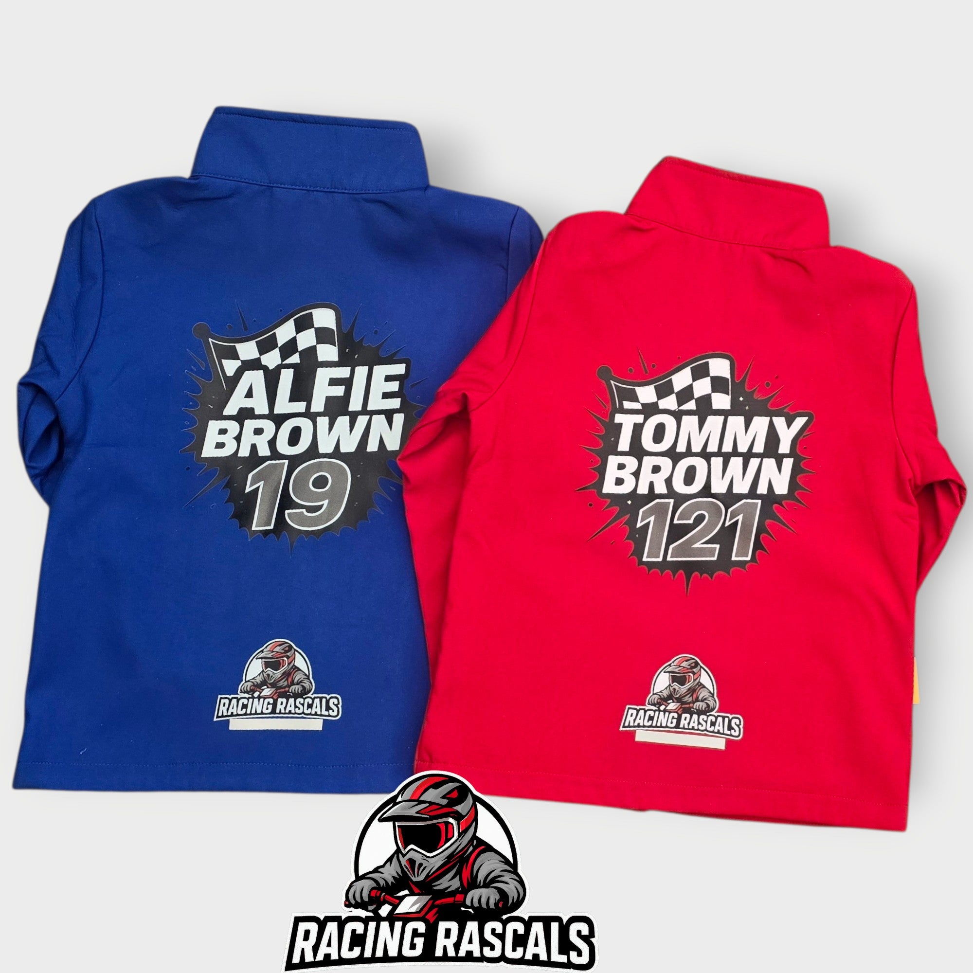 Custom Kids Softshell Jacket – Personalised Motorsport