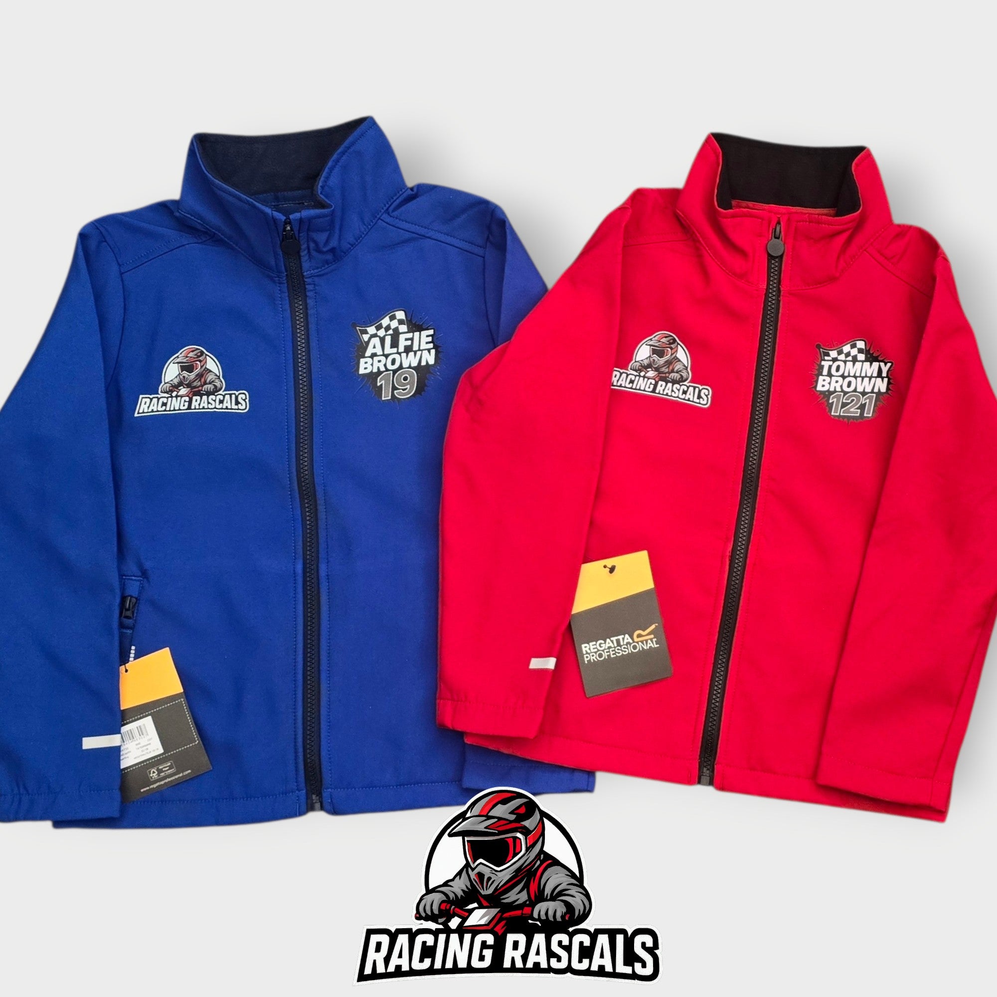 Custom Kids Softshell Jacket – Personalised Motorsport