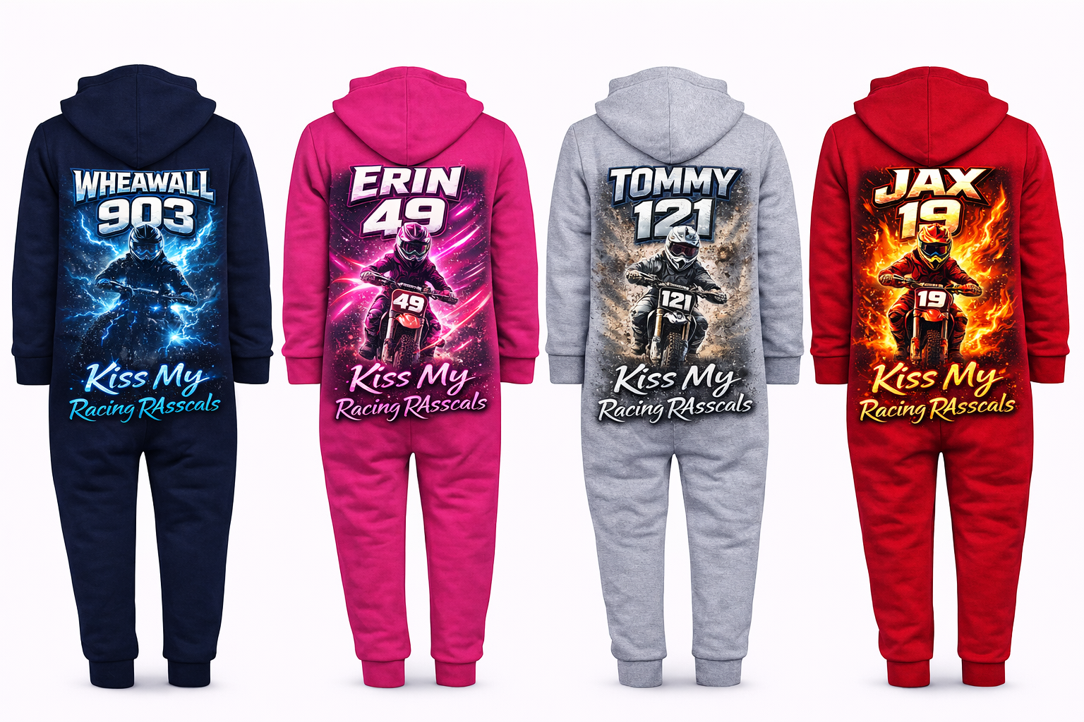 Custom Kids Motorsport All-In-One – Personalised Racing Onesie.