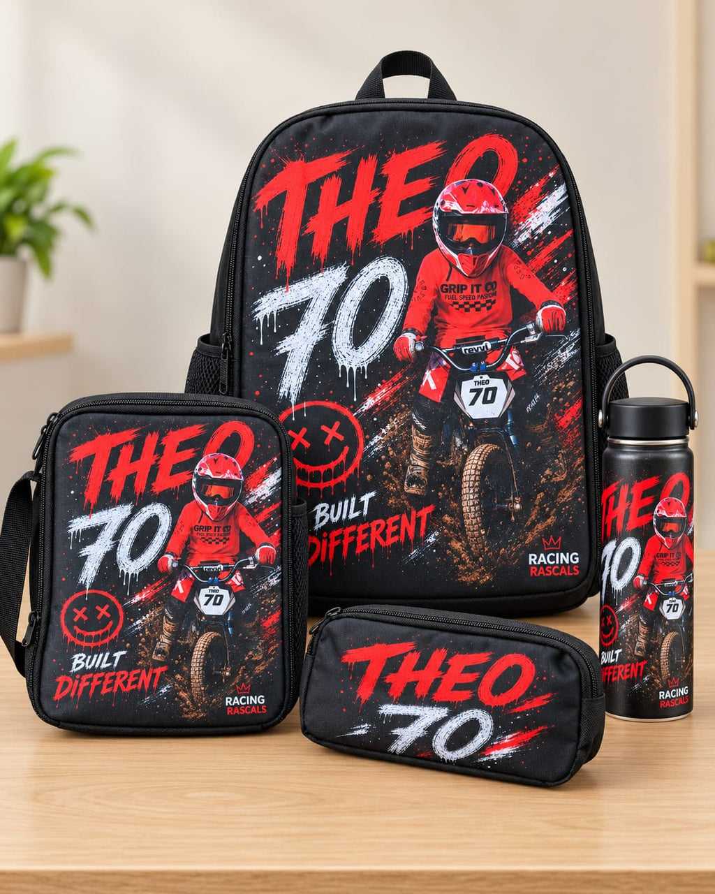 Back to School Bundle – Personalised Kids Motorsport School Set