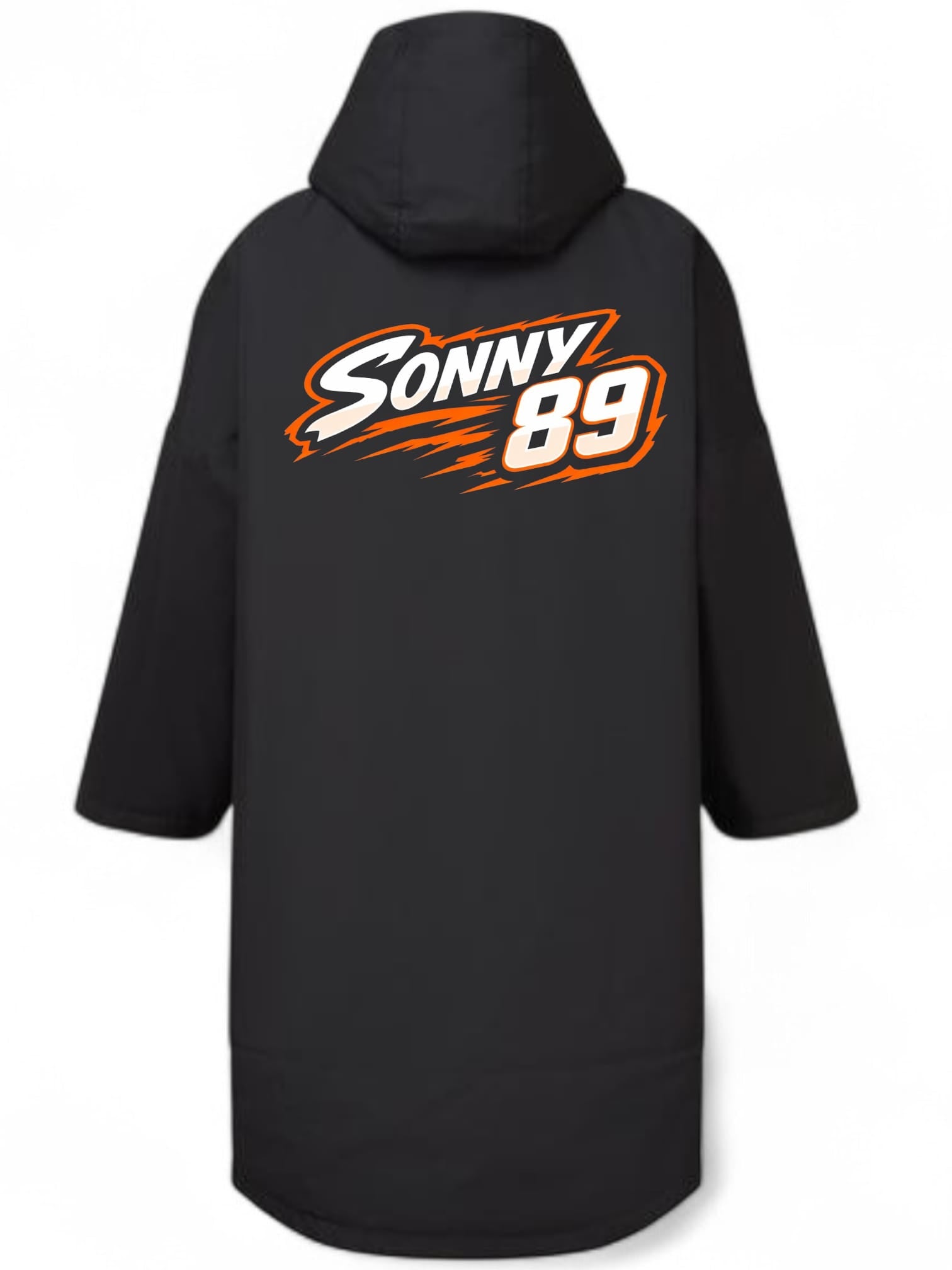 Personalised Kids Waterproof Changing Robe – Custom Racing Design